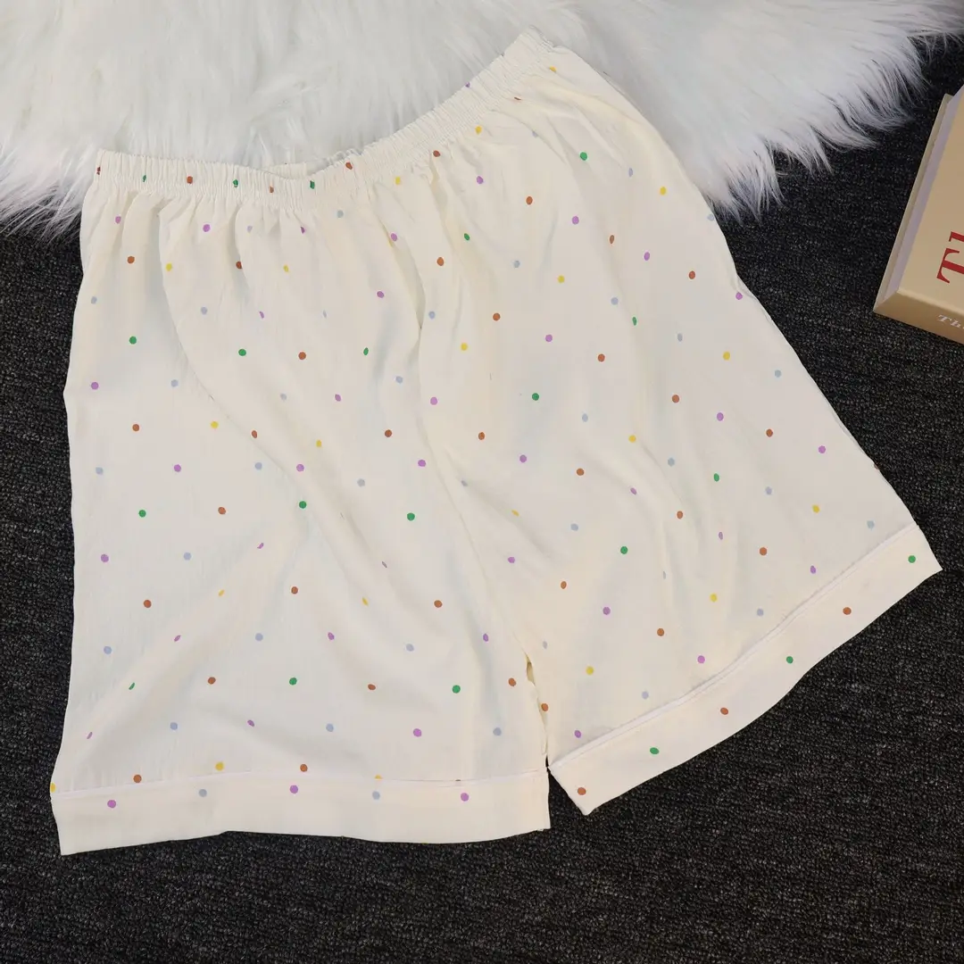 Cloud Cotton Pajamas for Women, Summer Short-Sleeve Shorts, Internet Celebrity Live Broadcast, Sweet and Cute Student Loungewear Set, Packaged