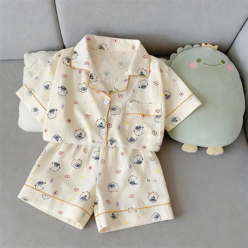 Cloud Cotton Pajamas for Women, Summer Short-Sleeve Shorts, Internet Celebrity Live Broadcast, Sweet and Cute Student Loungewear Set, Packaged