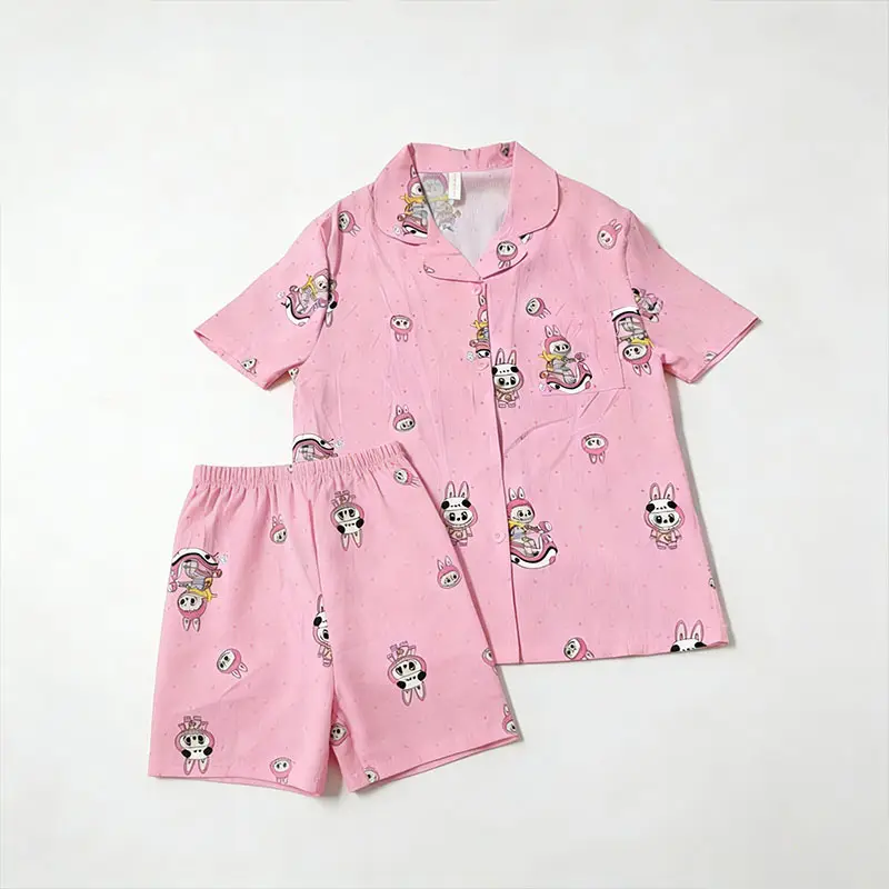 Cloud Cotton Pajamas for Women, Summer Short-Sleeve Shorts, Internet Celebrity Live Broadcast, Sweet and Cute Student Loungewear Set, Packaged