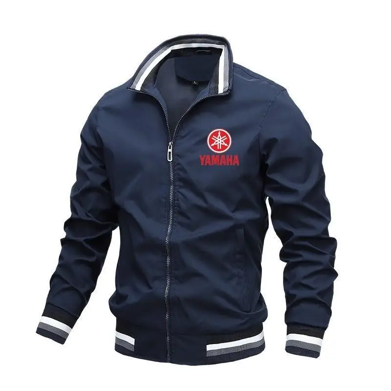 2024 Autumn/Winter Men's Car Logo Jacket Red Printed Jacket Outdoor Fashion Motorcycle Riding Jacket Men's Coat