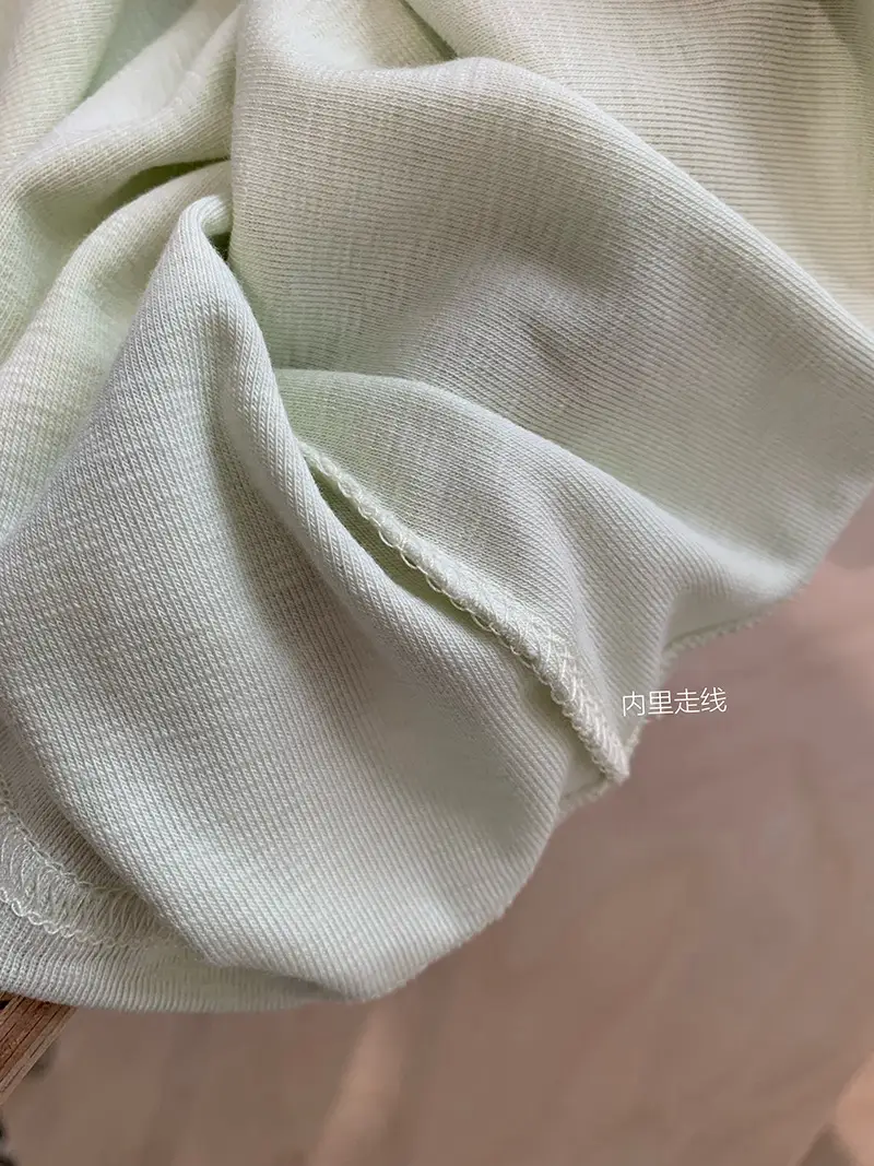 Omalai V-Neck Buttoned Short-Sleeved T-Shirt for Women 2026 Summer Slim Fit Stretchy Pure Color Top 7063 — feature 15