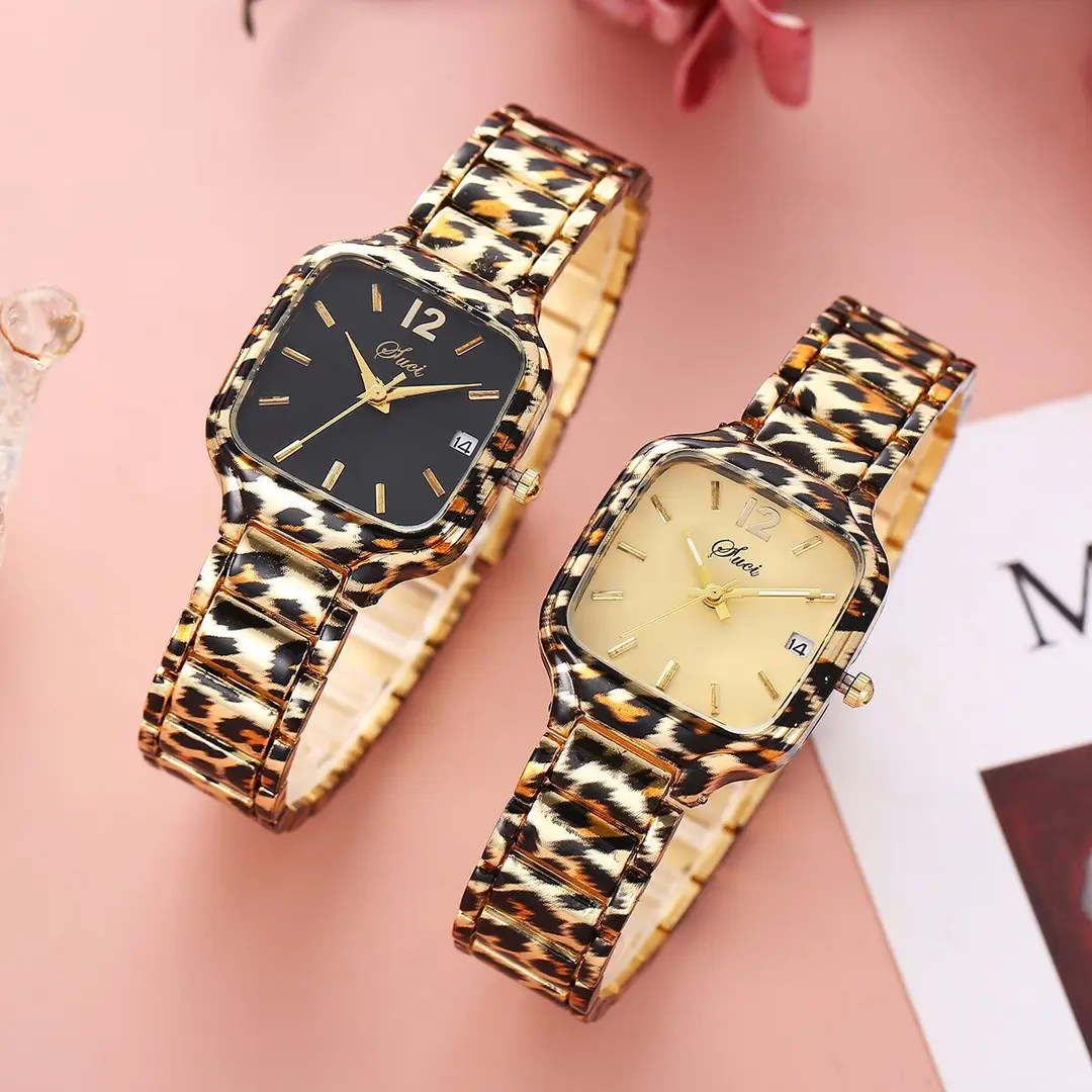 Cross-Border Foreign Trade Watch Supply, Trendy Leopard Print Strap Watches, Casual Fashion Watches, European and American Style — feature 1