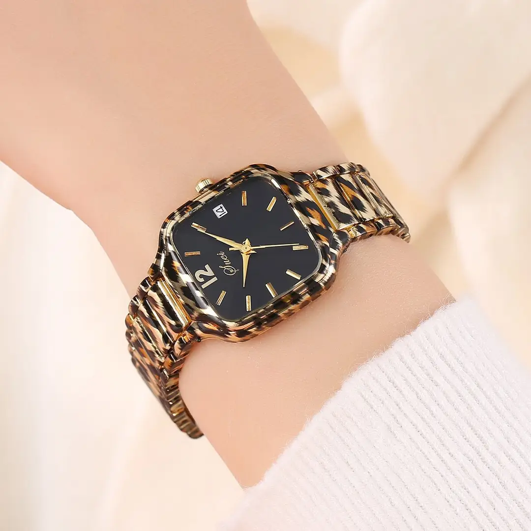 Cross-Border Foreign Trade Watch Supply, Trendy Leopard Print Strap Watches, Casual Fashion Watches, European and American Style — feature 5
