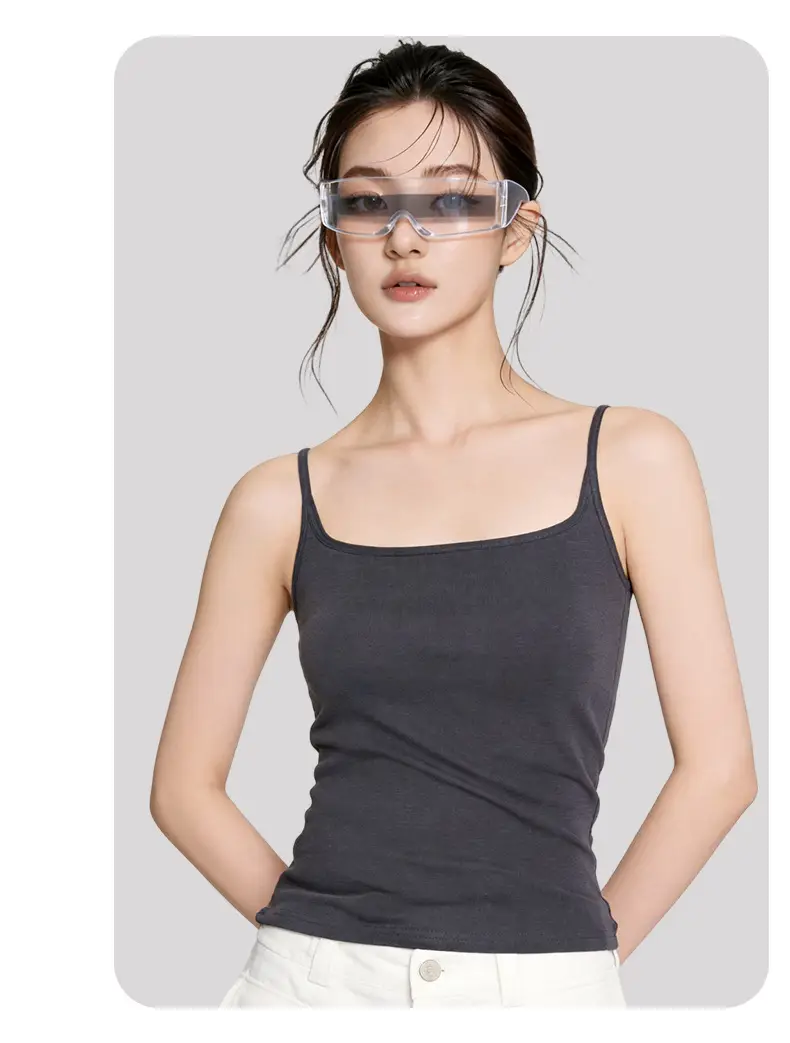 Women's Camisole with Chest Pads, Seamless, Beautiful Back Design, Suitable for Wearing Alone or as an Inner Layer, Summer Camisole with Chest Pads — feature 20