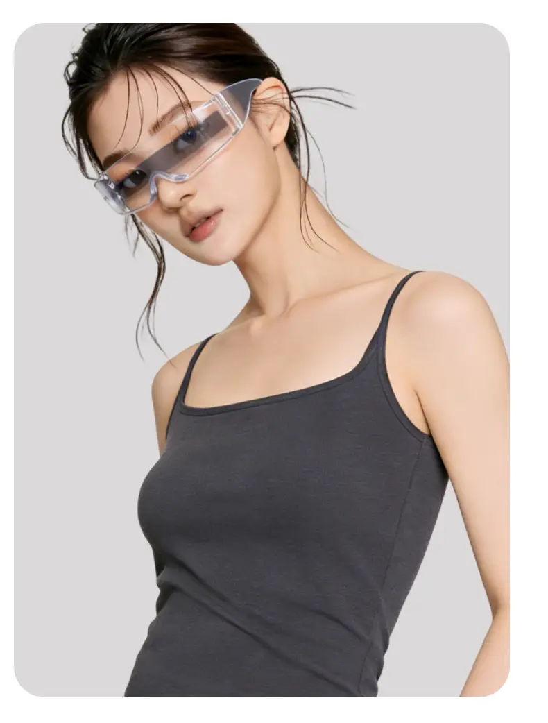 Women's Camisole with Chest Pads, Seamless, Beautiful Back Design, Suitable for Wearing Alone or as an Inner Layer, Summer Camisole with Chest Pads — feature 21