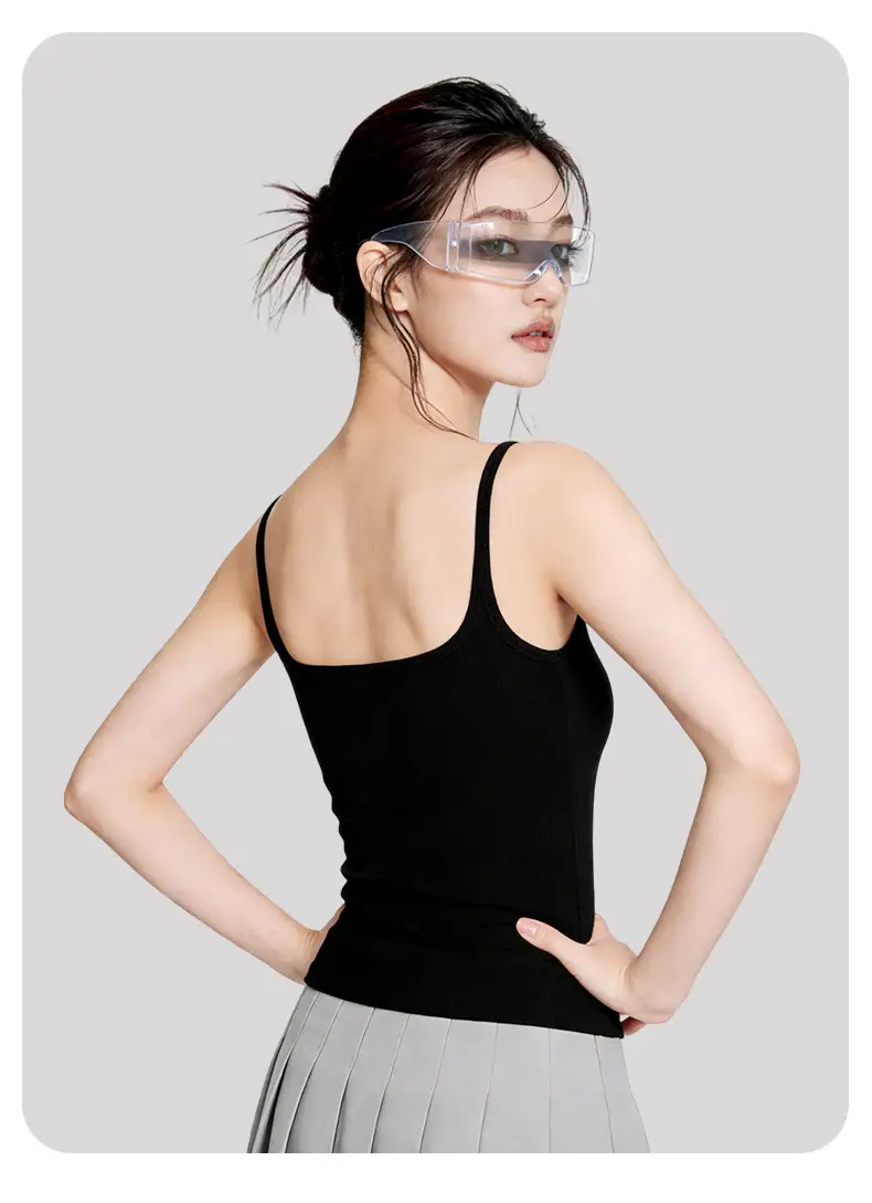 Women's Camisole with Chest Pads, Seamless, Beautiful Back Design, Suitable for Wearing Alone or as an Inner Layer, Summer Camisole with Chest Pads — feature 23