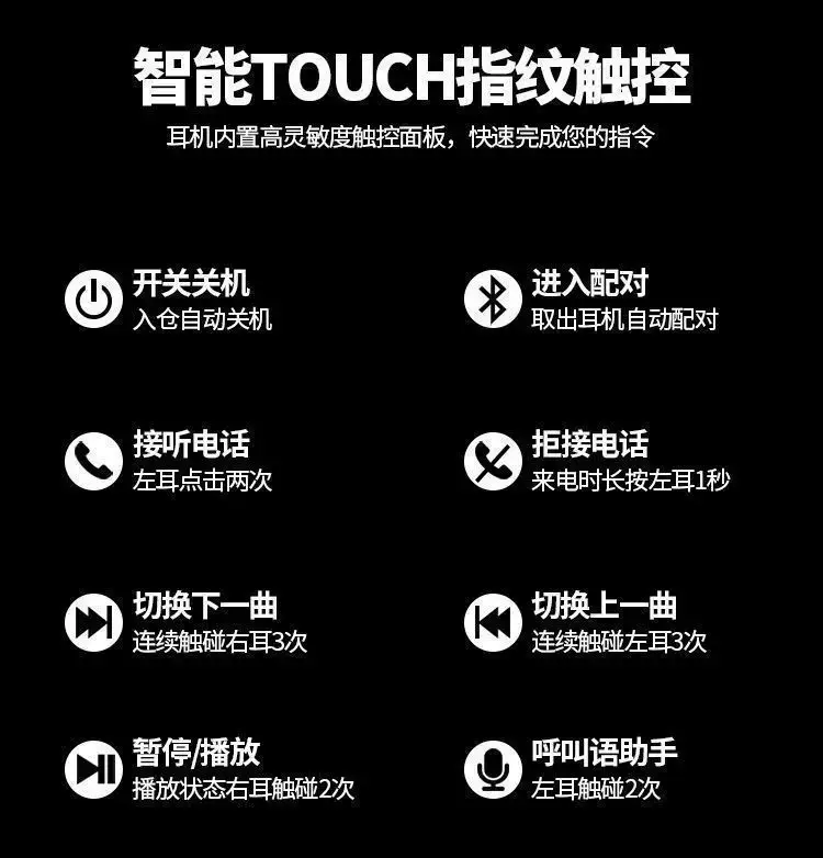 Huaqiangbei Bluetooth Earphones True Wireless Earphones In-Ear High-Quality Noise-Cancelling Earphones 2026 New Model Bluetooth Earphones — feature 1