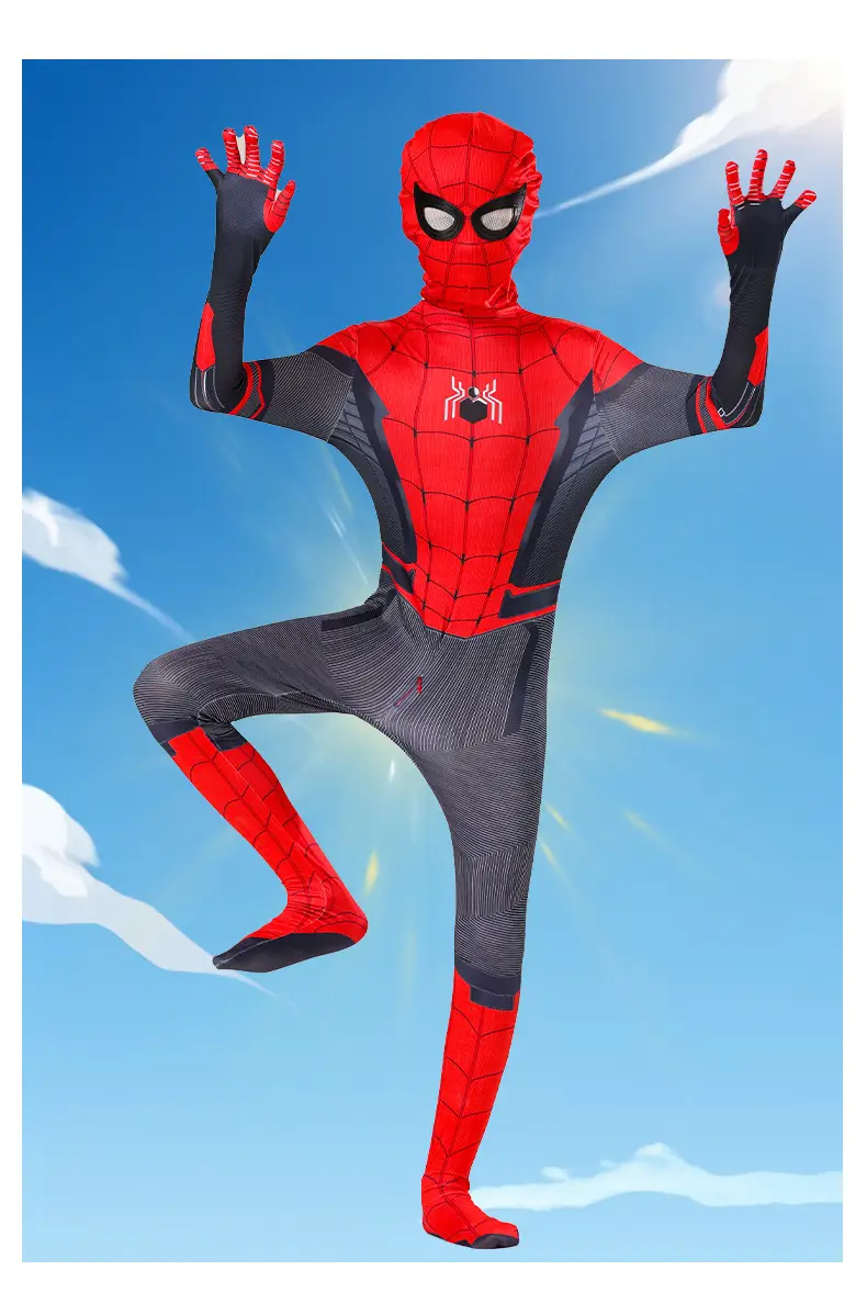 Spider-Man Tights Adult Cosplay Children's Miles Morales Hero Expedition Halloween Jumpsuit — feature 11