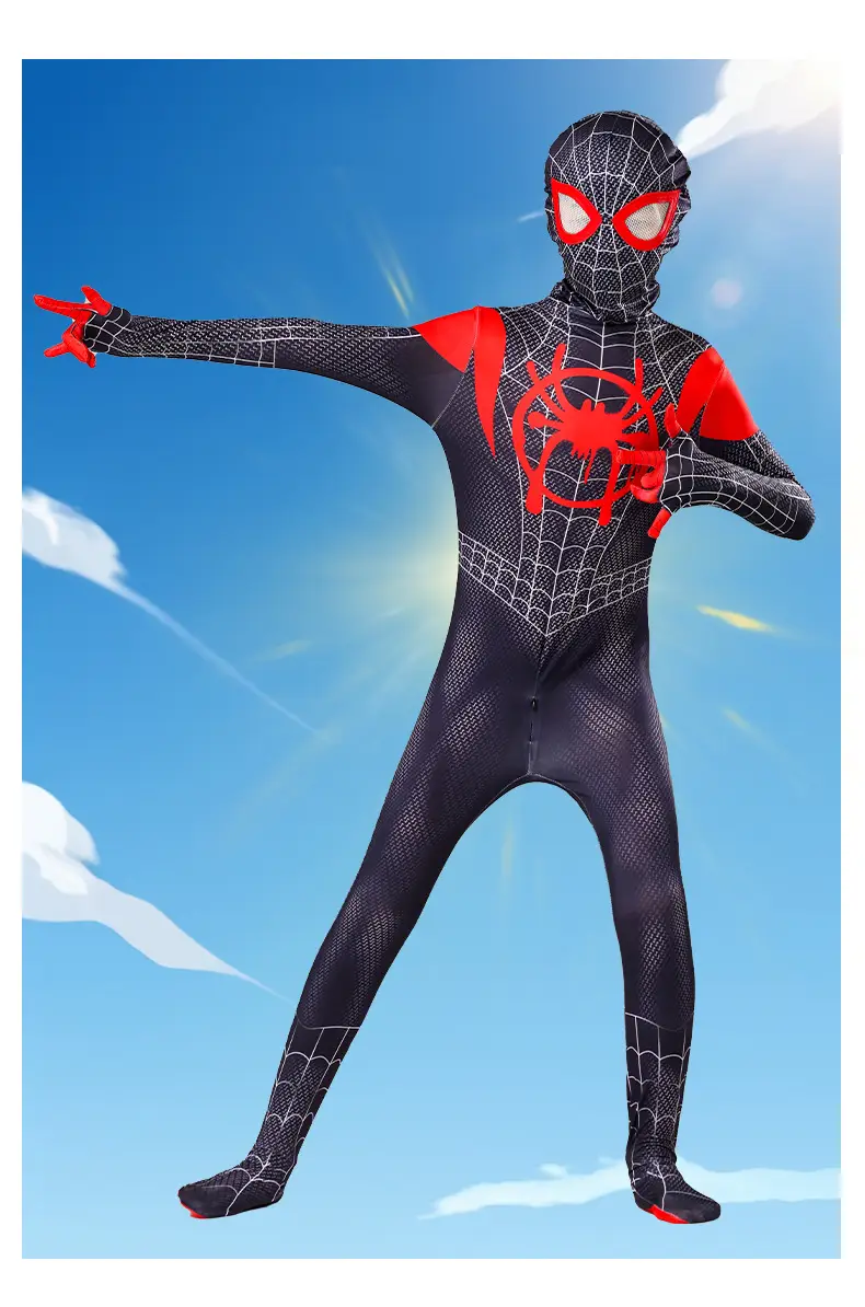 Spider-Man Tights Adult Cosplay Children's Miles Morales Hero Expedition Halloween Jumpsuit — feature 14