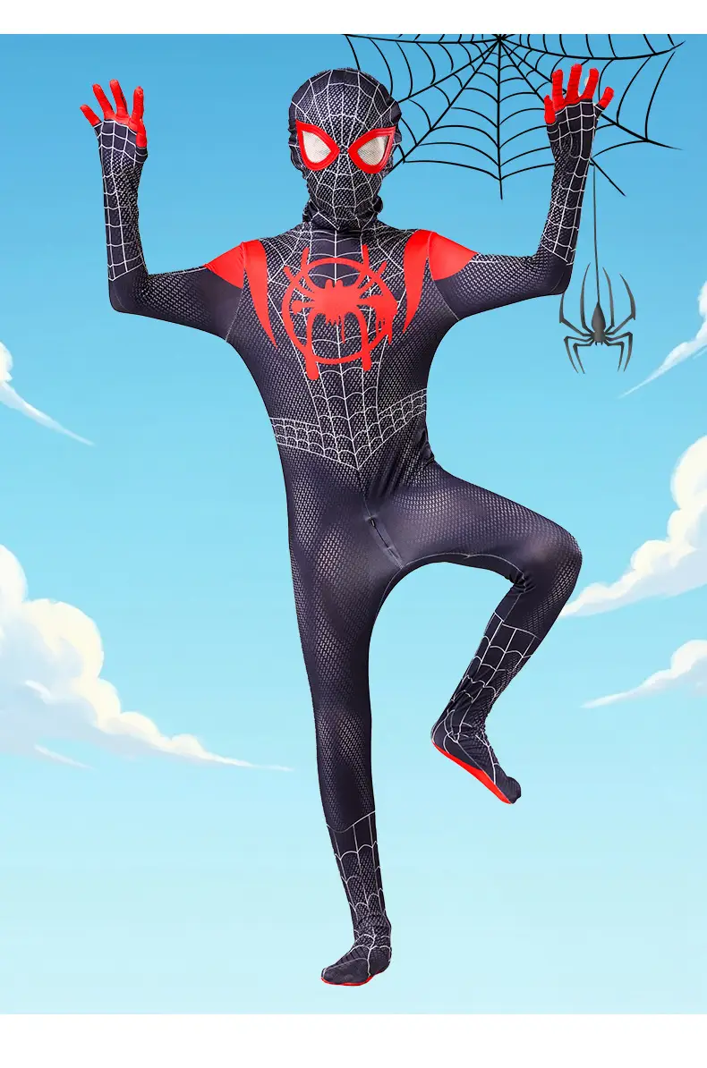 Spider-Man Tights Adult Cosplay Children's Miles Morales Hero Expedition Halloween Jumpsuit — feature 15