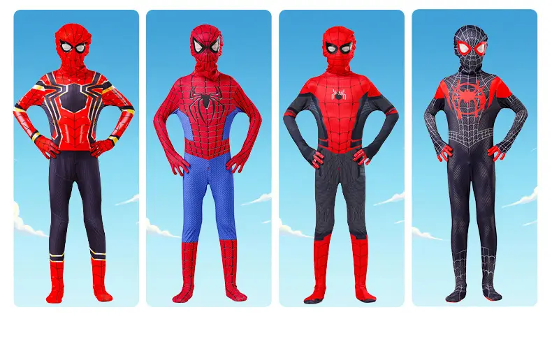 Spider-Man Tights Adult Cosplay Children's Miles Morales Hero Expedition Halloween Jumpsuit — feature 5