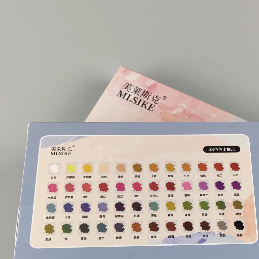 Meilaiske Solid Watercolor Paint Set 24 Colors Fluorescent Colors for Art Students and Beginners, Washable — feature 16