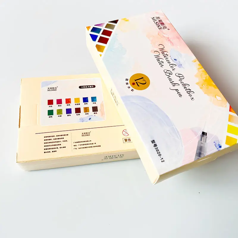 Meilaiske Solid Watercolor Paint Set 24 Colors Fluorescent Colors for Art Students and Beginners, Washable — feature 6