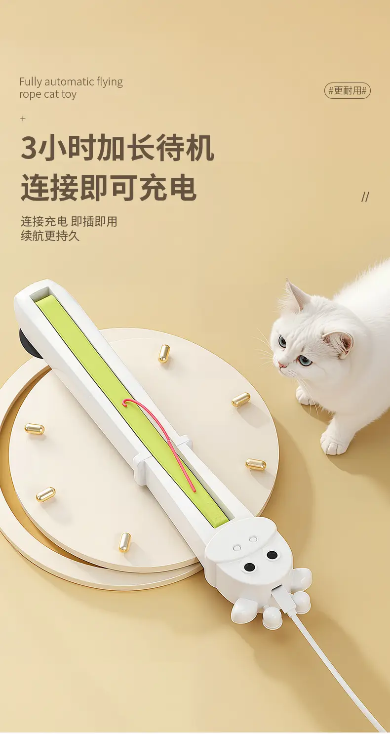 Cross-Border New Product: Fully Automatic Cat Teasing Rope Machine, Door-Mounted Automatic Motion Rope Cat Toy, Pet Toy — feature 10