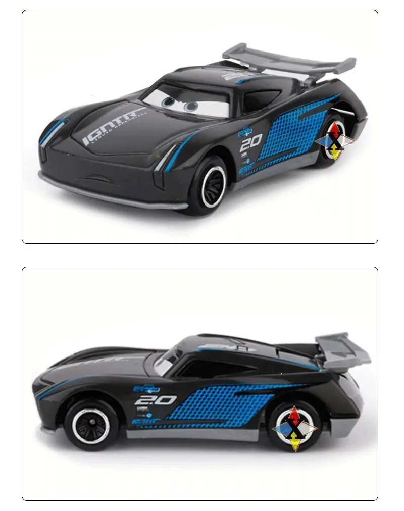 Cross-Border Mcqueen Lightning Mcqueen Car Model Black Storm Sheriff Children's Toy Sliding Alloy Racing Car for Boys — feature 5