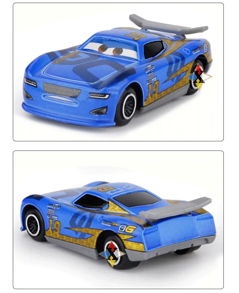Cross-Border Mcqueen Lightning Mcqueen Car Model Black Storm Sheriff Children's Toy Sliding Alloy Racing Car for Boys — feature 6