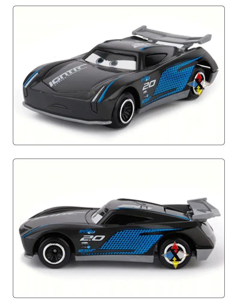 Cross-Border Mcqueen Lightning Mcqueen Car Model Black Storm Sheriff Children's Toy Sliding Alloy Racing Car for Boys