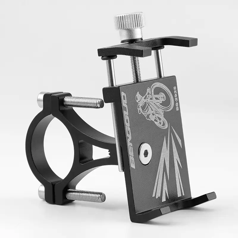 Bicycle Aluminum Alloy Four-Claw Mobile Phone Holder Mountain Bike Anti-Shock Anti-Slip Fixed Mobile Phone Navigation Bracket Cycling Equipment - Image 8