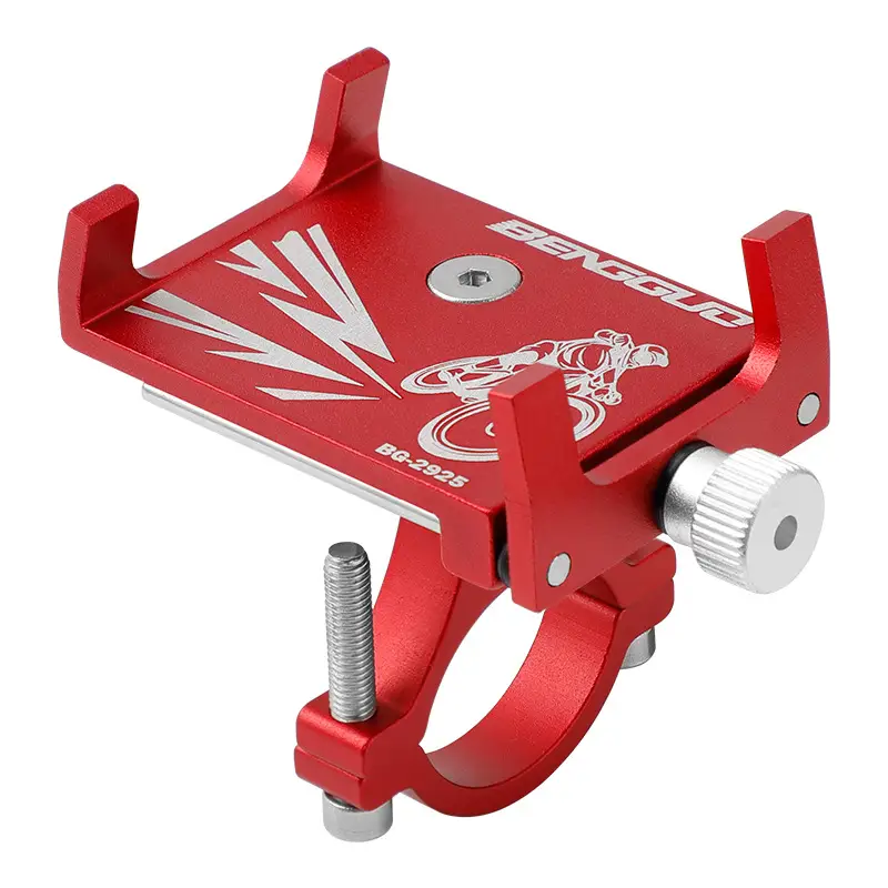 Bicycle Aluminum Alloy Four-Claw Mobile Phone Holder Mountain Bike Anti-Shock Anti-Slip Fixed Mobile Phone Navigation Bracket Cycling Equipment - Image 2