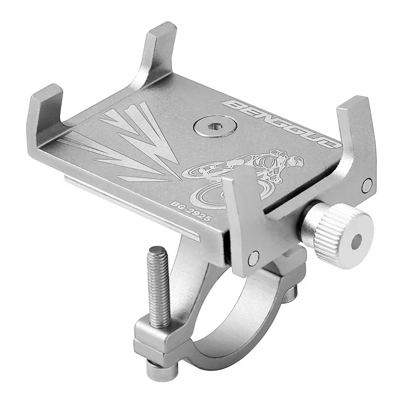 Bicycle Aluminum Alloy Four-Claw Mobile Phone Holder Mountain Bike Anti-Shock Anti-Slip Fixed Mobile Phone Navigation Bracket Cycling Equipment - Image 3
