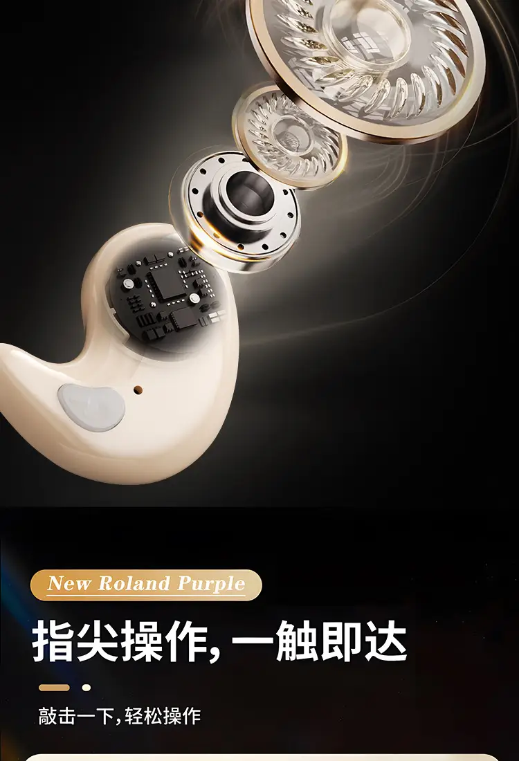 Cross-Border Popular Sleep Wireless Bluetooth Earphones, On-Ear Noise-Cancelling Private Model, Ultra-Long Battery Life, Digital Display Earphones in Stock — feature 10