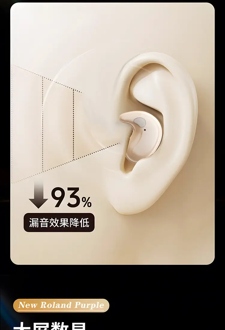 Cross-Border Popular Sleep Wireless Bluetooth Earphones, On-Ear Noise-Cancelling Private Model, Ultra-Long Battery Life, Digital Display Earphones in Stock — feature 5