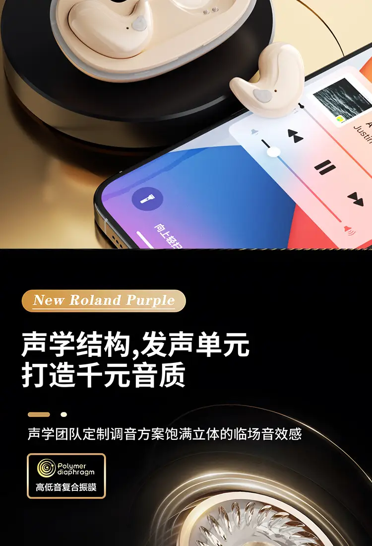 Cross-Border Popular Sleep Wireless Bluetooth Earphones, On-Ear Noise-Cancelling Private Model, Ultra-Long Battery Life, Digital Display Earphones in Stock — feature 9