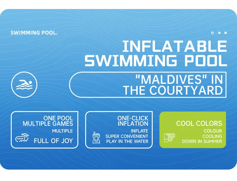 Swimming Pool Thickened Large Indoor and Outdoor One-Touch Inflatable Swimming Pool for Adults and Children Family Water Play Pool Wholesale — feature 2