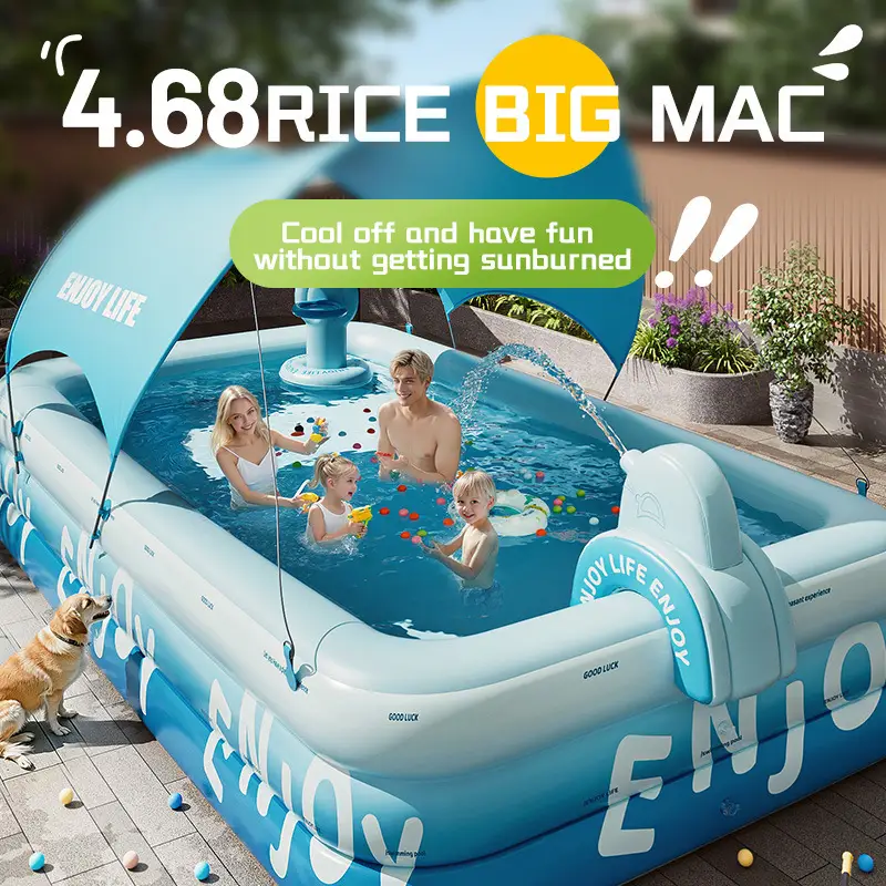Swimming Pool Thickened Large Indoor and Outdoor One-Touch Inflatable Swimming Pool for Adults and Children Family Water Play Pool Wholesale