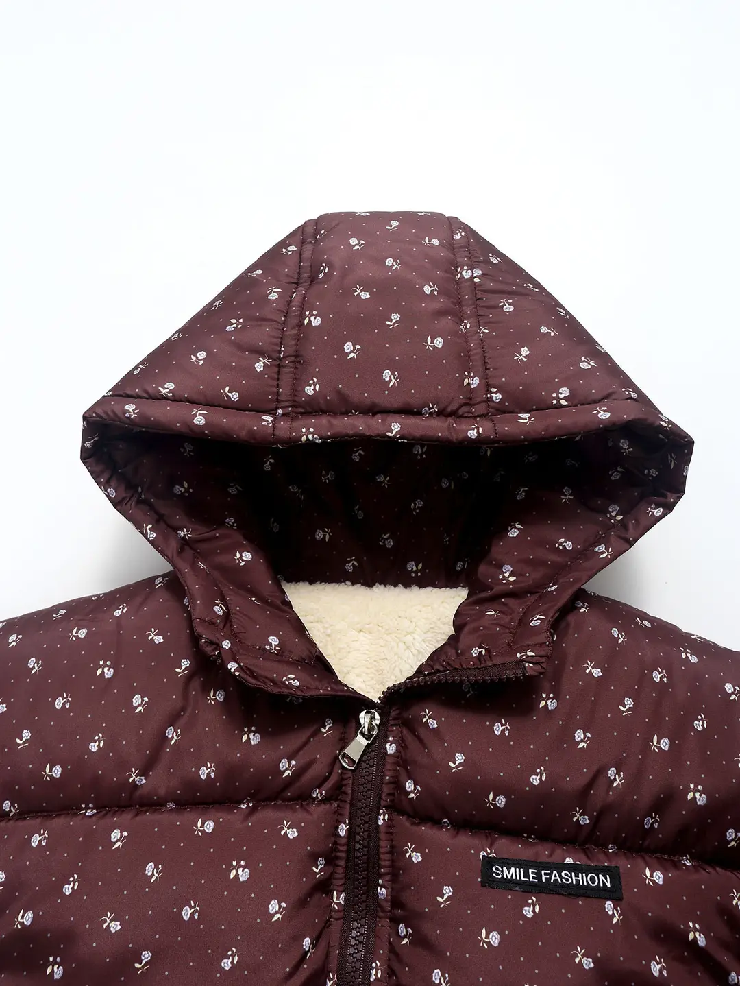 Foreign Trade Children's Clothing, Children's down Cotton Jacket, Boys' Cotton Coat, Girls' Thickened Cotton Clothing, Floral Fleece-Lined Children's Outerwear — feature 14
