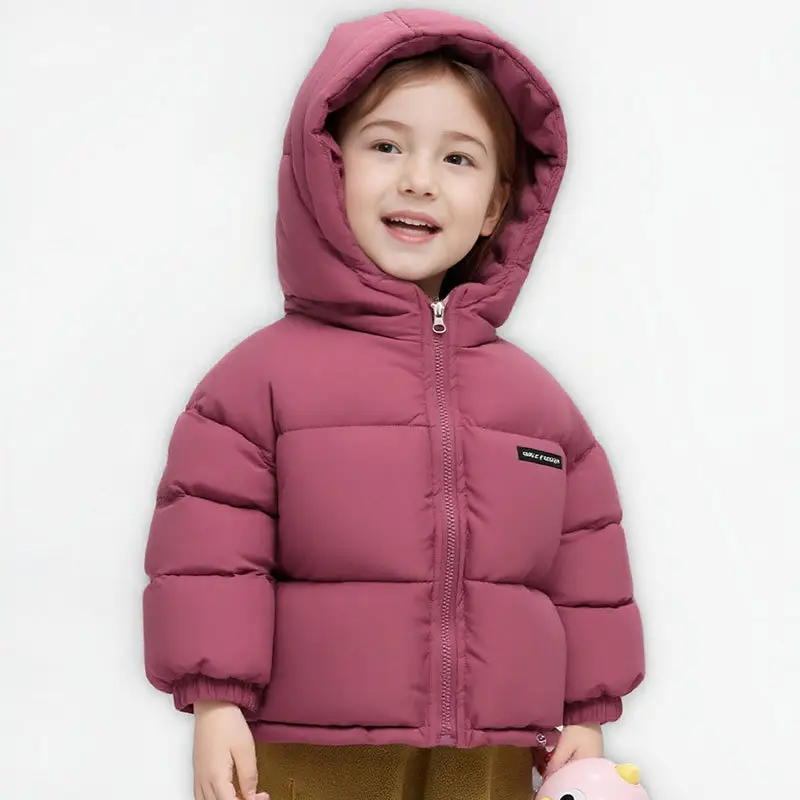 Foreign Trade Children's Clothing, Children's down Cotton Jacket, Boys' Cotton Coat, Girls' Thickened Cotton Clothing, Floral Fleece-Lined Children's Outerwear — feature 21