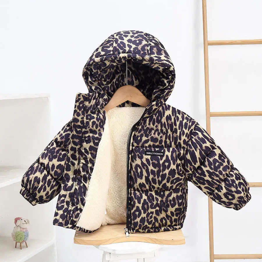 Foreign Trade Children's Clothing, Children's down Cotton Jacket, Boys' Cotton Coat, Girls' Thickened Cotton Clothing, Floral Fleece-Lined Children's Outerwear — feature 31