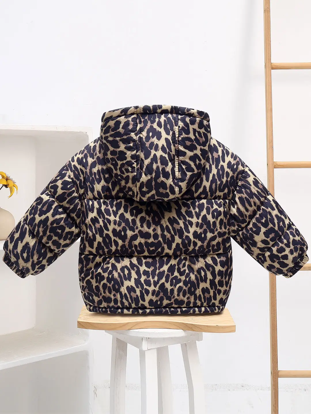 Foreign Trade Children's Clothing, Children's down Cotton Jacket, Boys' Cotton Coat, Girls' Thickened Cotton Clothing, Floral Fleece-Lined Children's Outerwear — feature 32