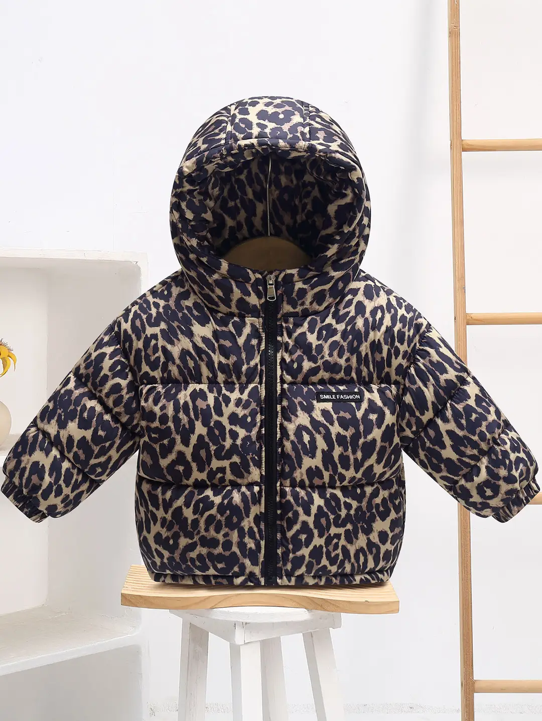 Foreign Trade Children's Clothing, Children's down Cotton Jacket, Boys' Cotton Coat, Girls' Thickened Cotton Clothing, Floral Fleece-Lined Children's Outerwear — feature 33