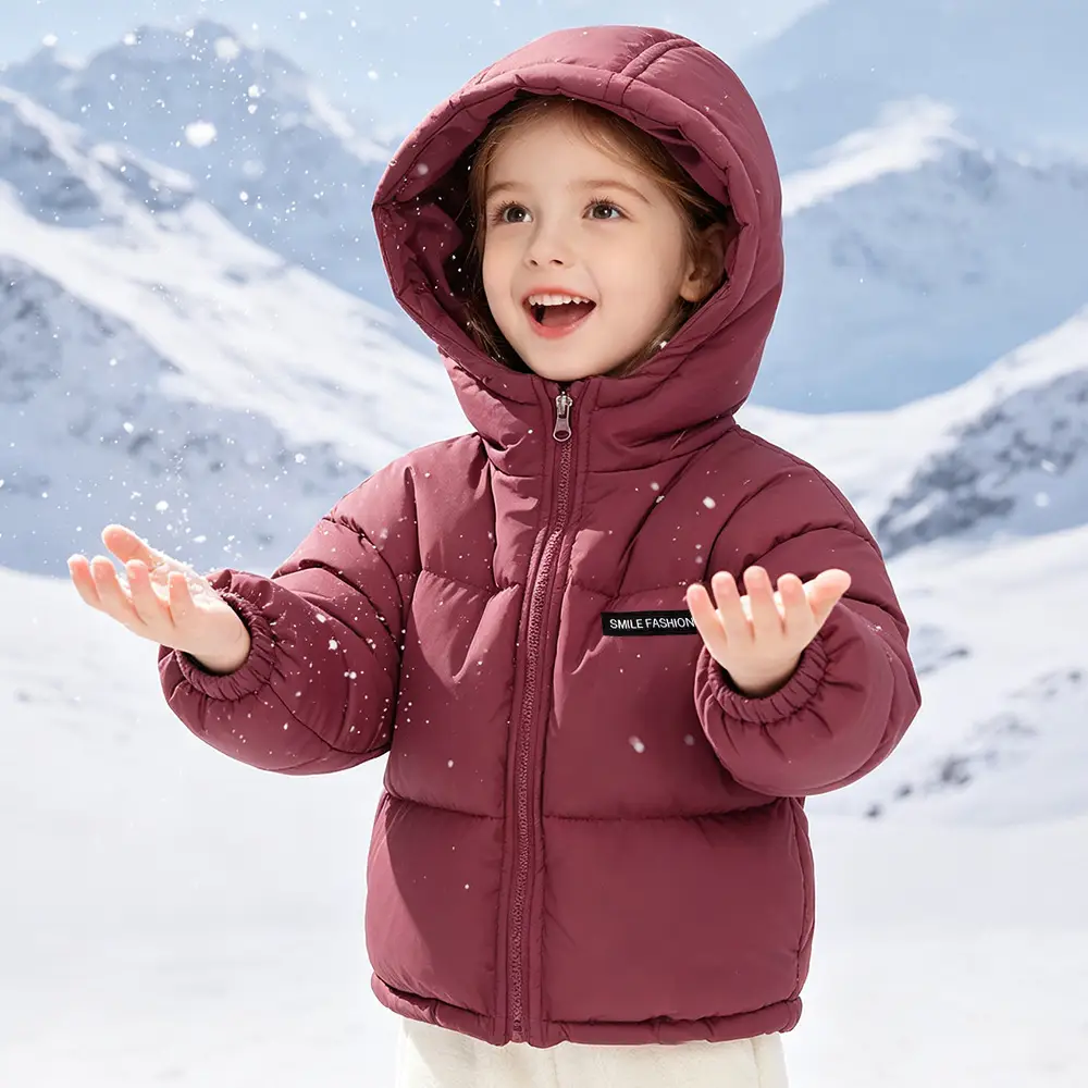 Foreign Trade Children's Clothing, Children's down Cotton Jacket, Boys' Cotton Coat, Girls' Thickened Cotton Clothing, Floral Fleece-Lined Children's Outerwear — feature 42