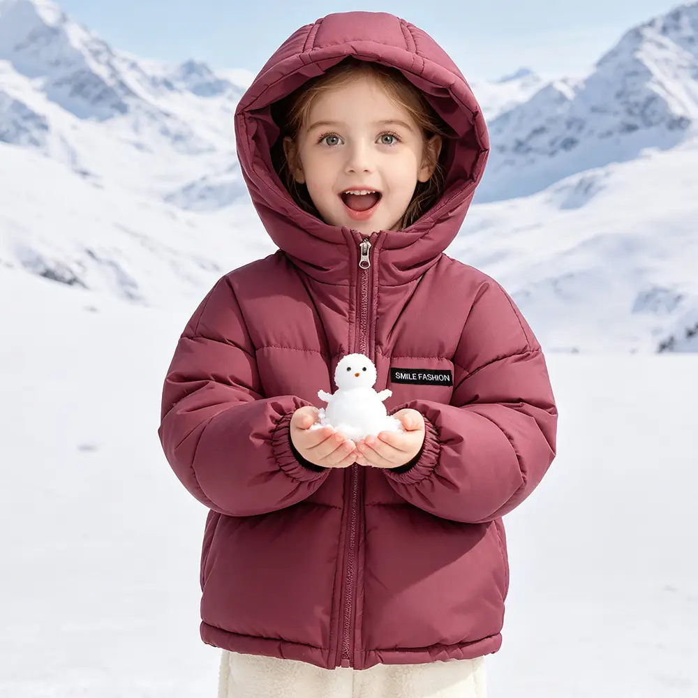 Foreign Trade Children's Clothing, Children's down Cotton Jacket, Boys' Cotton Coat, Girls' Thickened Cotton Clothing, Floral Fleece-Lined Children's Outerwear — feature 43