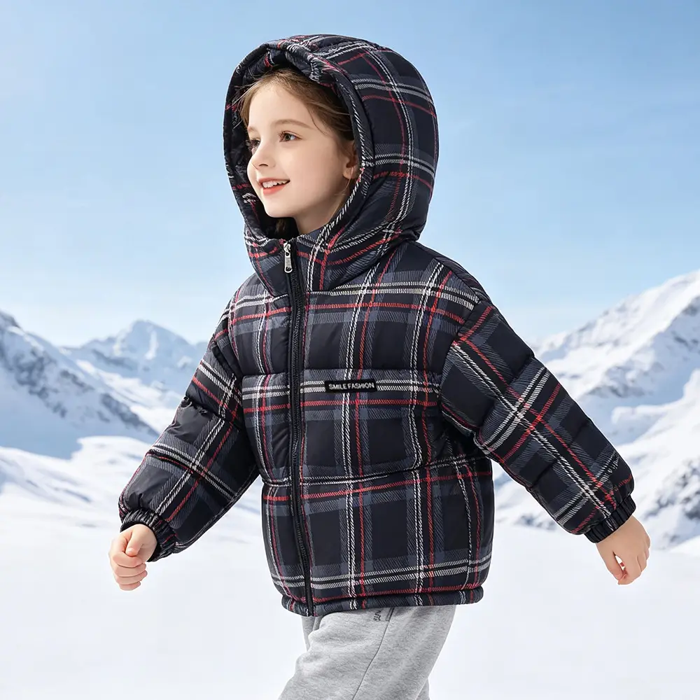 Foreign Trade Children's Clothing, Children's down Cotton Jacket, Boys' Cotton Coat, Girls' Thickened Cotton Clothing, Floral Fleece-Lined Children's Outerwear — feature 46