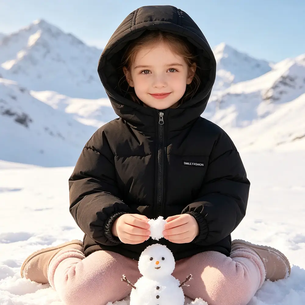 Foreign Trade Children's Clothing, Children's down Cotton Jacket, Boys' Cotton Coat, Girls' Thickened Cotton Clothing, Floral Fleece-Lined Children's Outerwear — feature 47