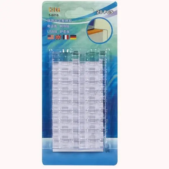 Self-Adhesive Wire Organizer, Network Cable Organizer, Data Cable Fixing Clip, Cable Clamp