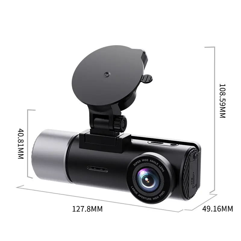 Cross-Border 2026 New Model High-Definition Three-Camera 4K Dashcam with Wifi Gps Lens Car Dashcam Customization