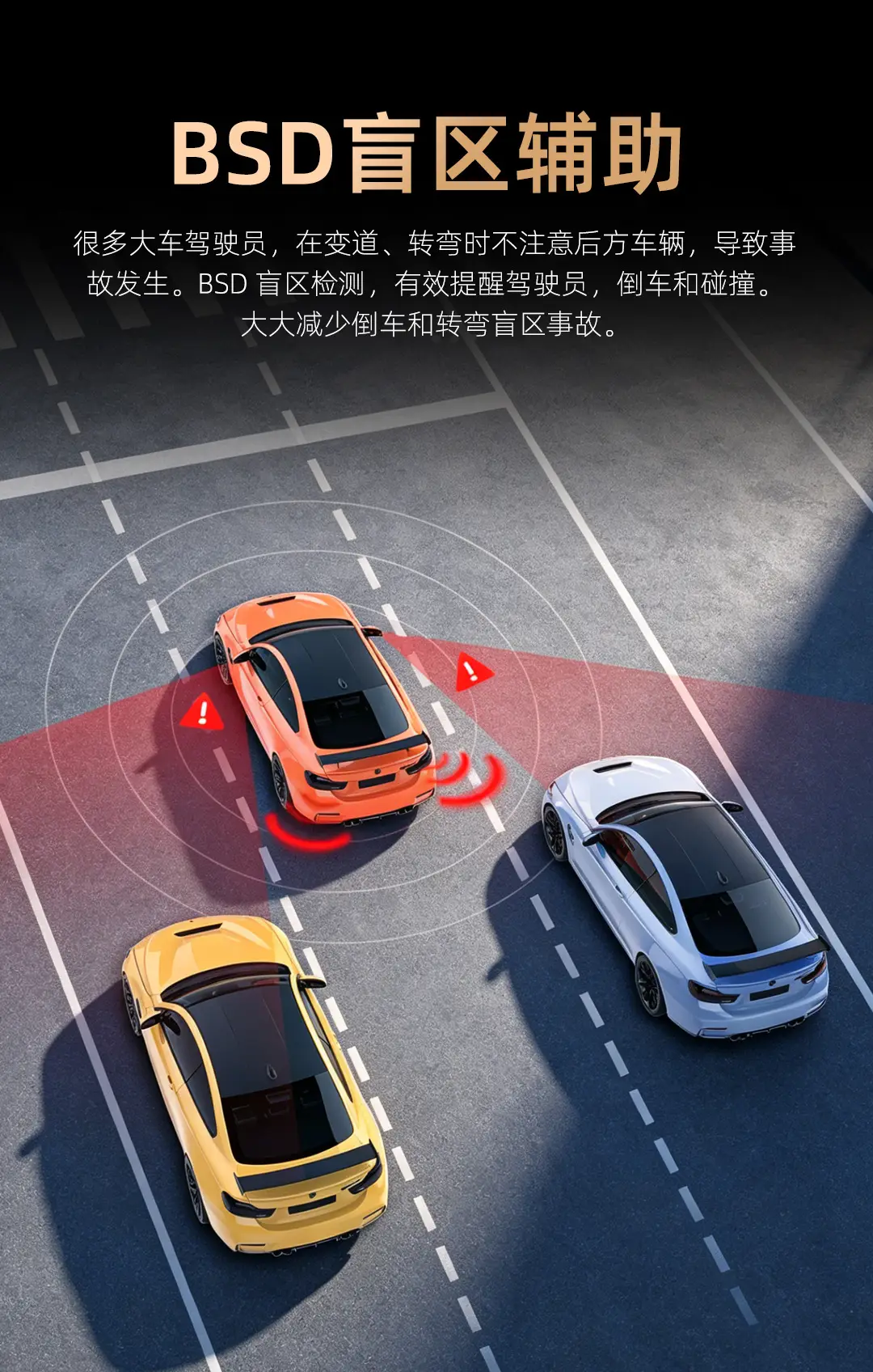 Cross-Border 2026 New Model High-Definition Three-Camera 4K Dashcam with Wifi Gps Lens Car Dashcam Customization — feature 8