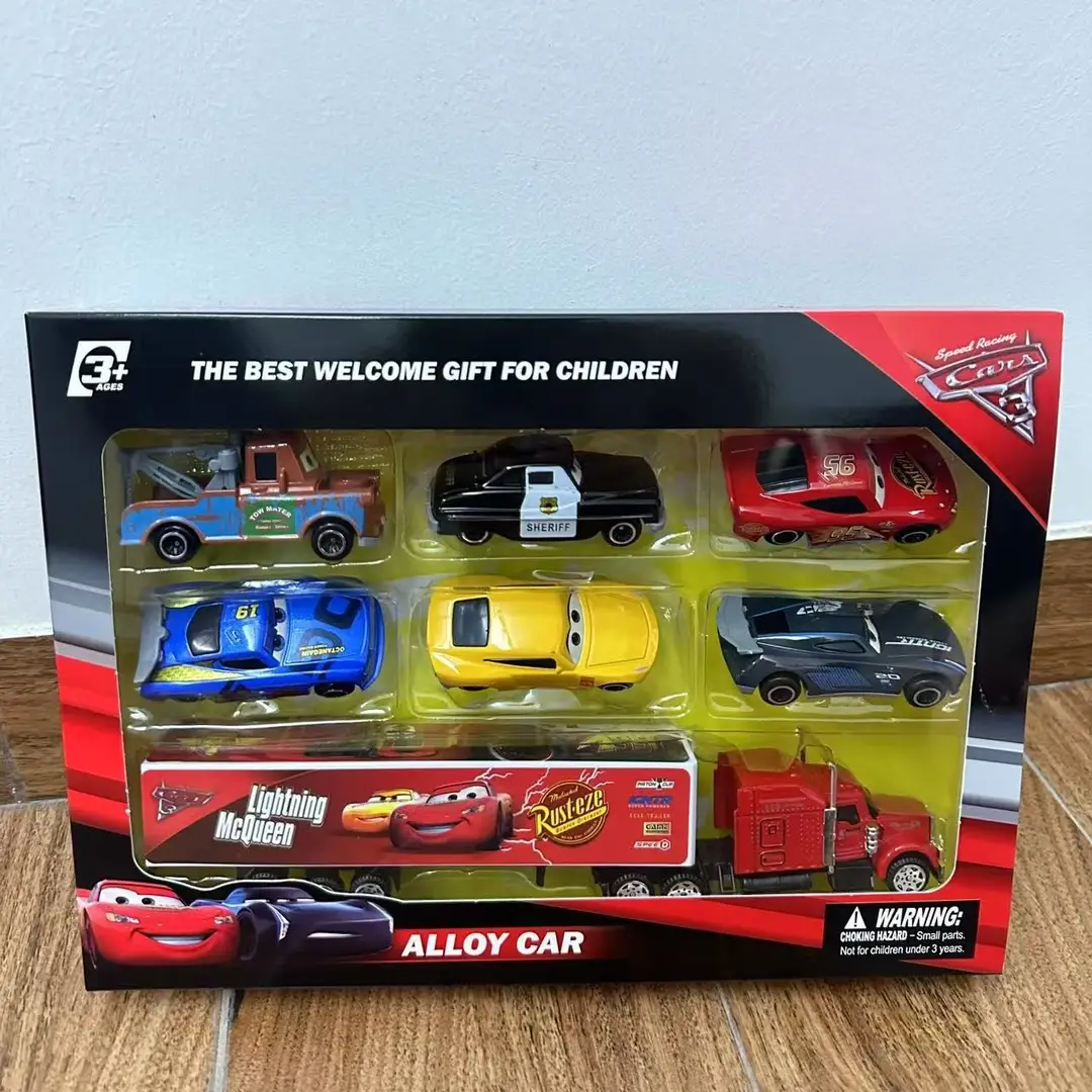 Cross-Border Alloy Cars 3 Lightning Mcqueen Black Storm Children's Toy Sliding Alloy Racing Car for Boys — feature 10