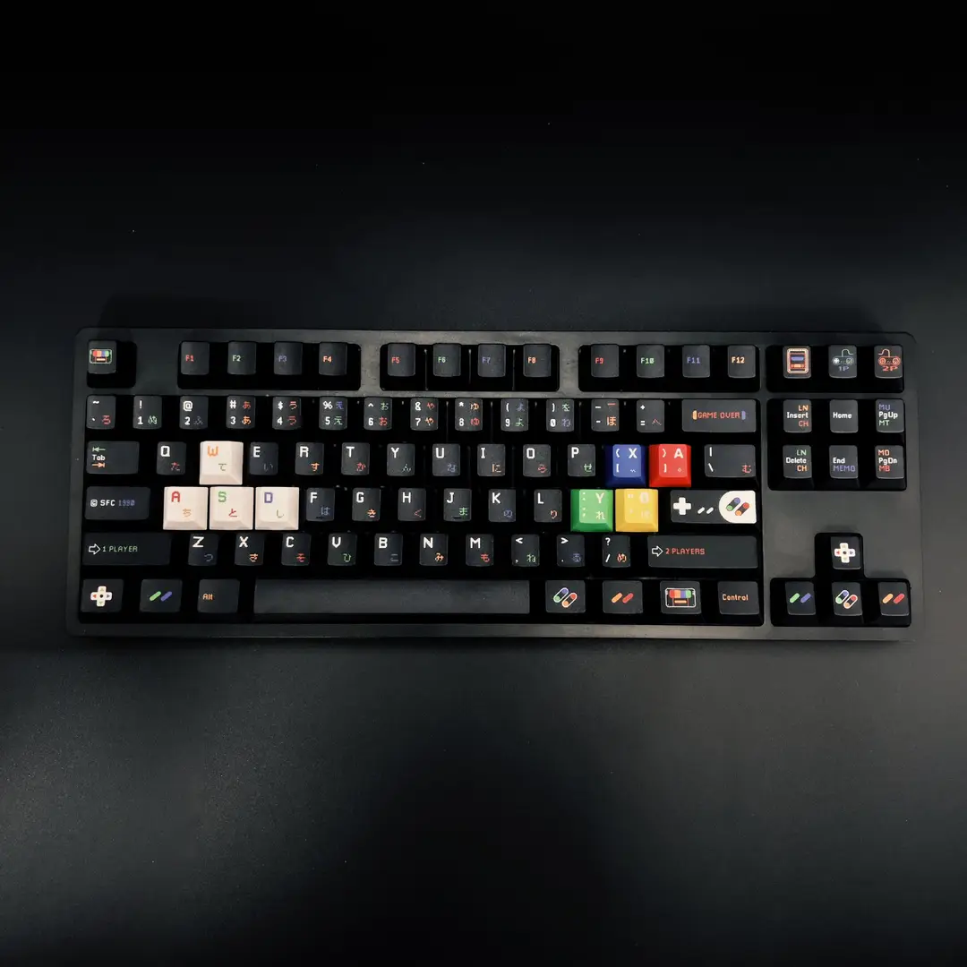Childlike Black Theme Keycaps Pbt Five-Sided Sublimation Original Factory Height Customized Mechanical Keyboard Keycap Set — feature 4