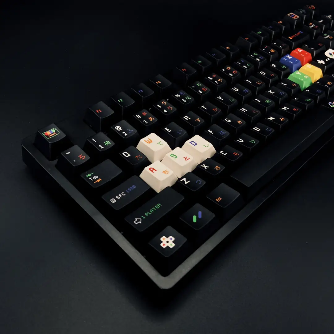 Childlike Black Theme Keycaps Pbt Five-Sided Sublimation Original Factory Height Customized Mechanical Keyboard Keycap Set — feature 6