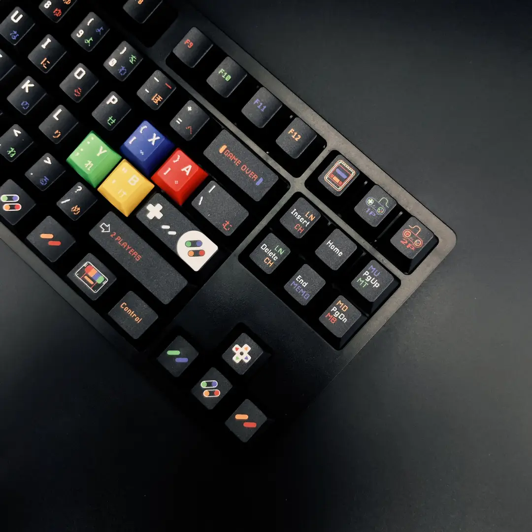 Childlike Black Theme Keycaps Pbt Five-Sided Sublimation Original Factory Height Customized Mechanical Keyboard Keycap Set — feature 7