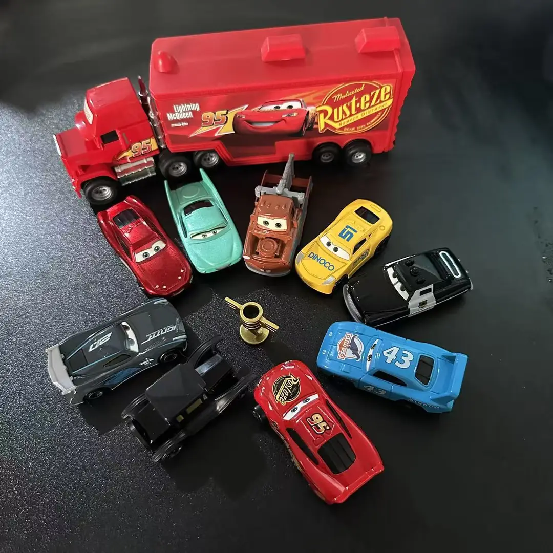 Cross-Border Cars and Trucks Uncle Mcqueen Container Truck Alloy Children's Toy Car Pull-Back Inertia Toy Lightning Mcqueen — feature 13