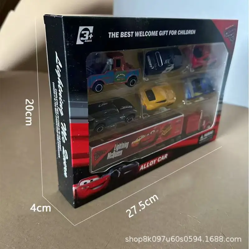Cross-Border Cars 3 Alloy Sliding Non-Returnable Lightning Mcqueen and Mater Children's Toy Set Gift Box — feature 2