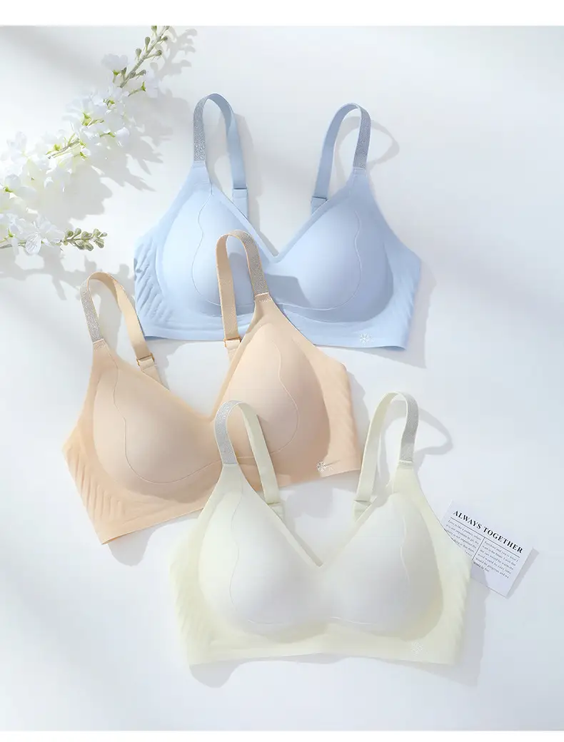 Seamless Nude-Feel Underwear for Women, Jelly Soft Support, Adjustable, Side Breast Reduction, No Steel Ring, Breathable, Ultra-Soft and Thin Bra — feature 19
