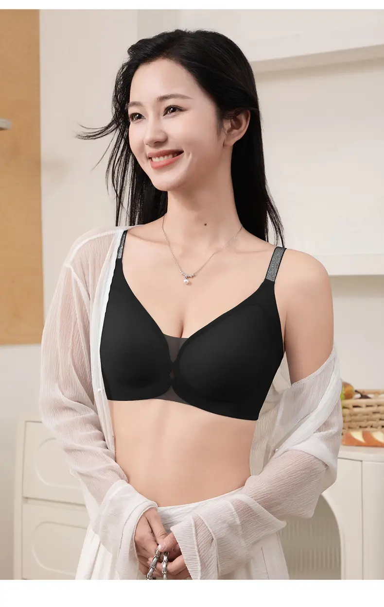Cool and Seamless Nude-Feel Underwear for Women, Jelly Soft Support, Adjustable, Perforated, Breathable, Wire-Free, Ultra-Soft and Thin Bra — feature 25