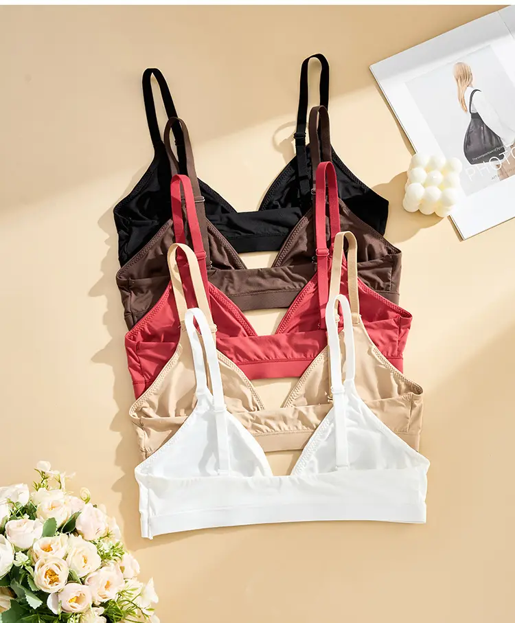 Skim* French-Style Triangle Cup Bra, Thin Seamless Bandeau, Wireless Comfortable Bra, Daily Wear, Cross-Border Hot Sale — feature 12